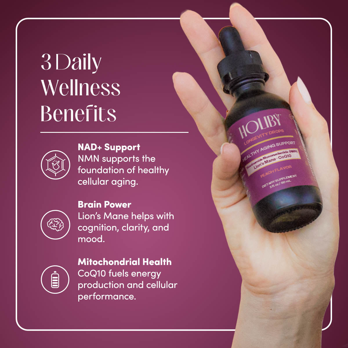 NMN & Lion’s Mane Longevity Drops