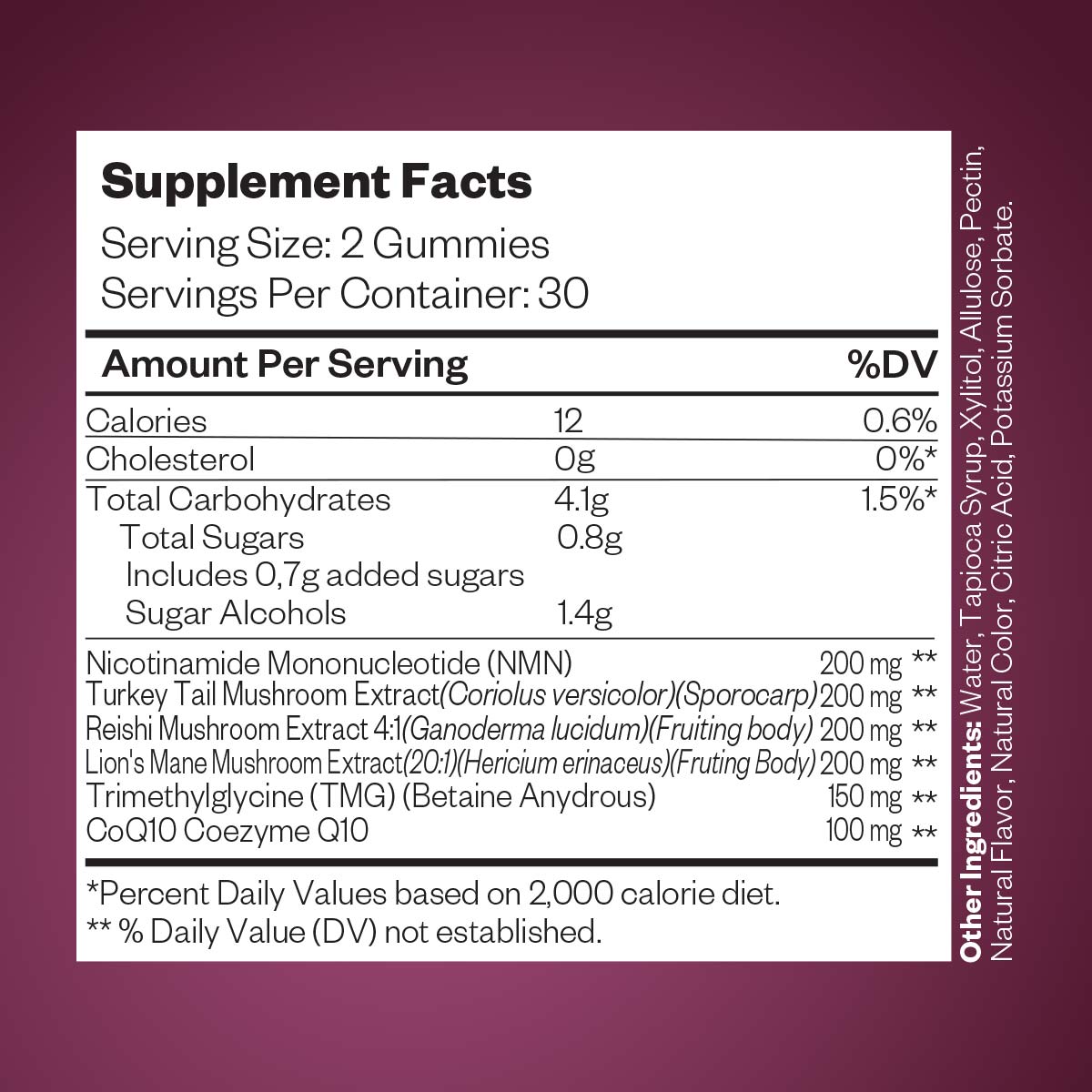 NMN & Lion’s Mane Longevity Gummies