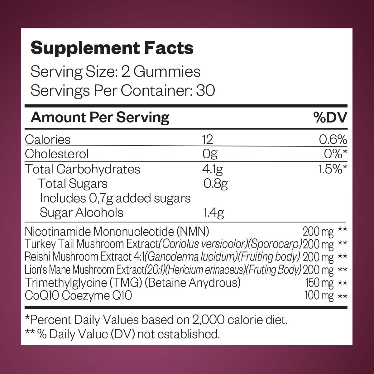 NMN & Lion’s Mane Longevity Gummies